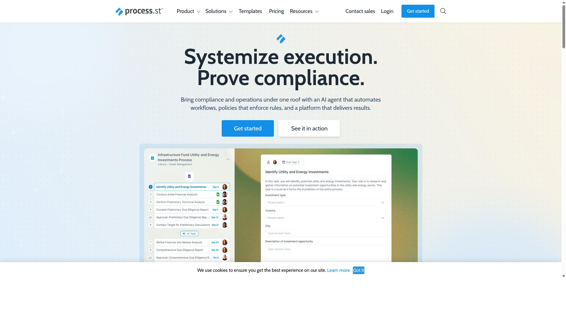 Process Street for Document Automation website